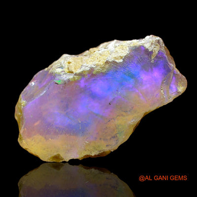 4.00 Cts Natural Ethiopian Fire Opal Loose Gemstone Fancy Rough 16x10x7 mm E-234