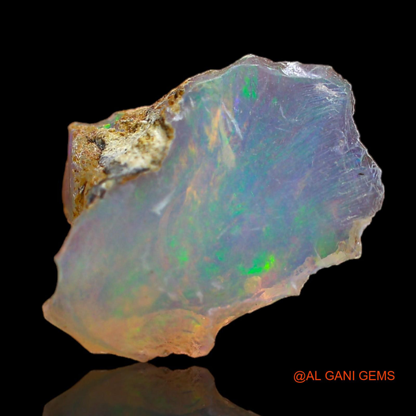 3.00 Cts Unheated Ethiopian Fire Opal Loose Gemstone Fancy Rough Natural 15x11x5 mm E-235