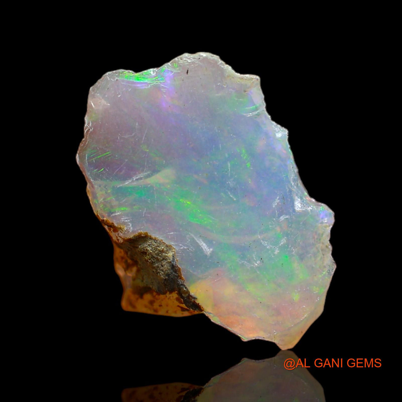 3.00 Cts Unheated Ethiopian Fire Opal Loose Gemstone Fancy Rough Natural 15x11x5 mm E-235