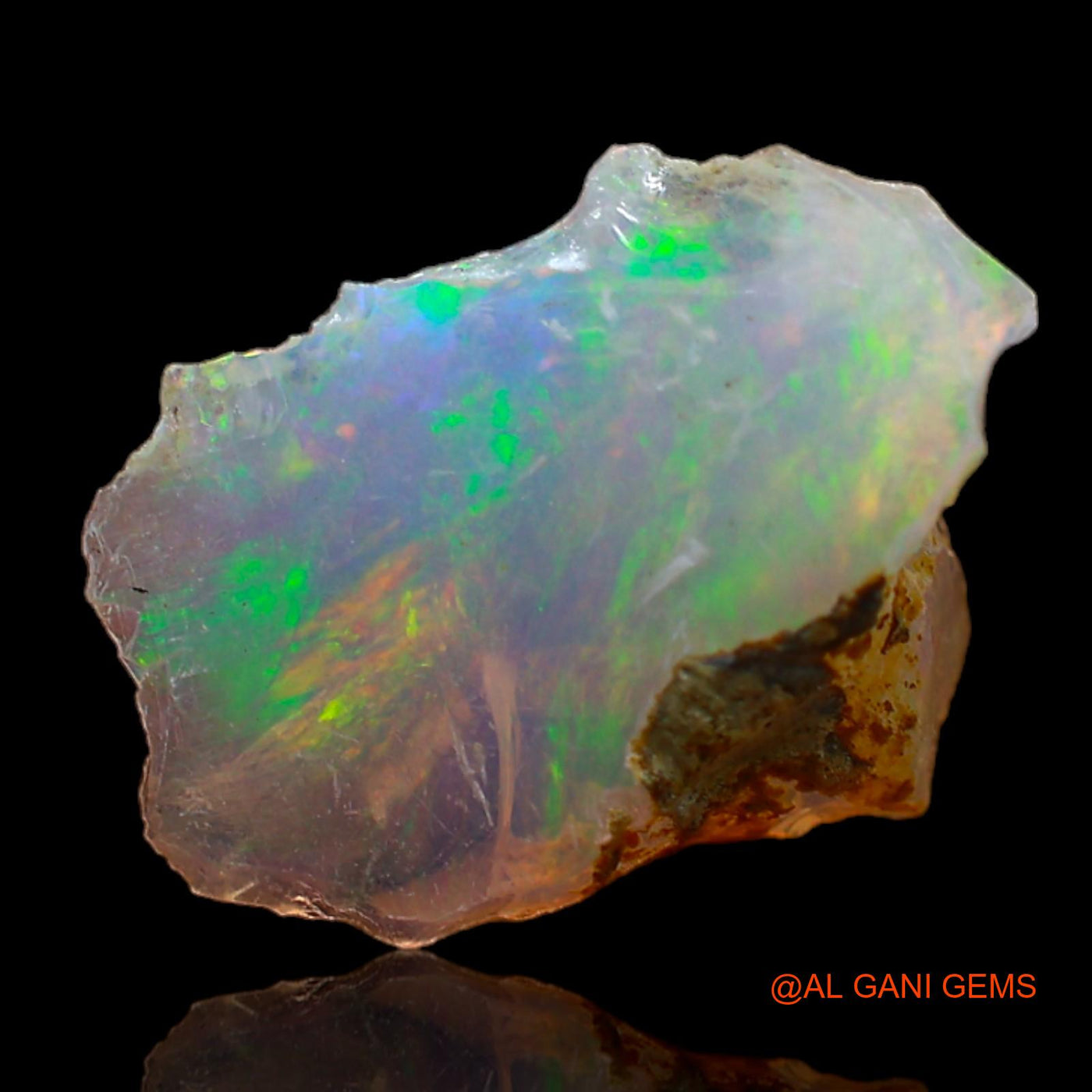 3.00 Cts Unheated Ethiopian Fire Opal Loose Gemstone Fancy Rough Natural 15x11x5 mm E-235