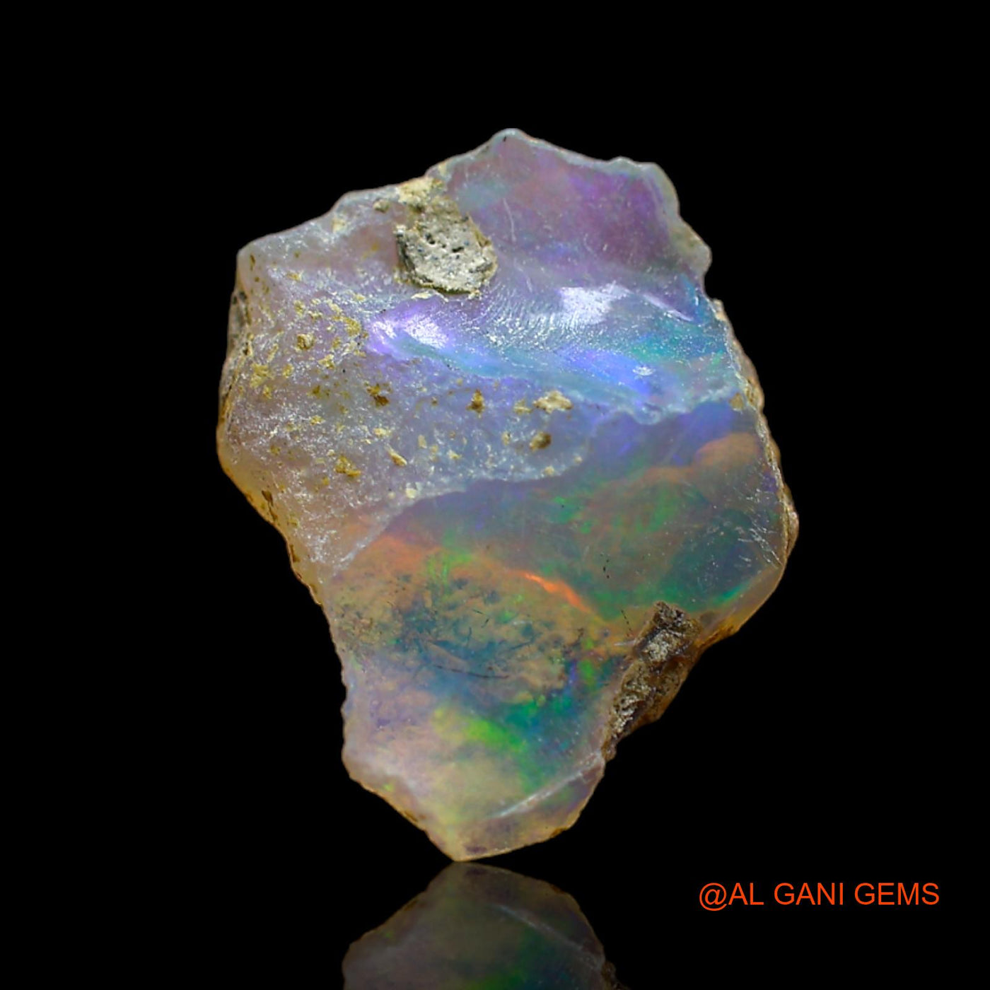 4.00 Cts Unheated Ethiopian Fire Opal Loose Gemstone Fancy Rough Natural 16x12x7 mm E-237