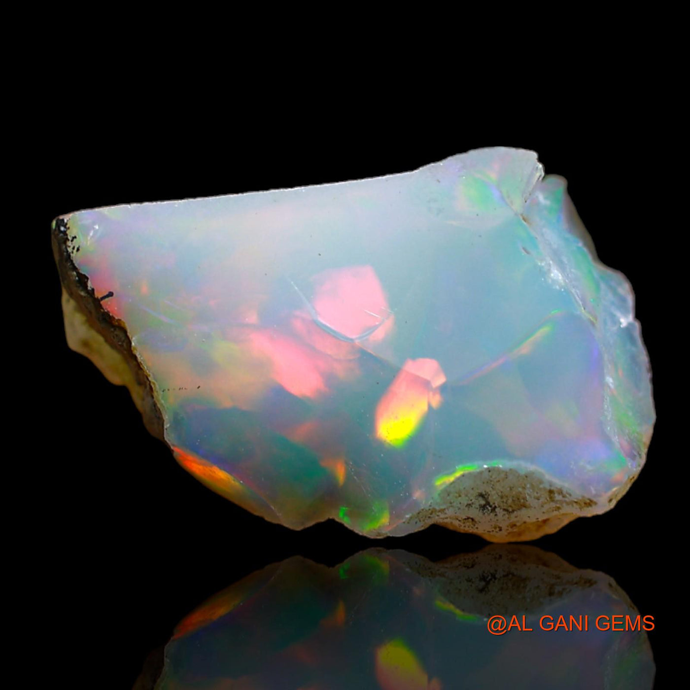 5.00 Cts Natural Ethiopian Fire Opal Loose Gemstone Fancy Rough 16x9x9 mm E-238