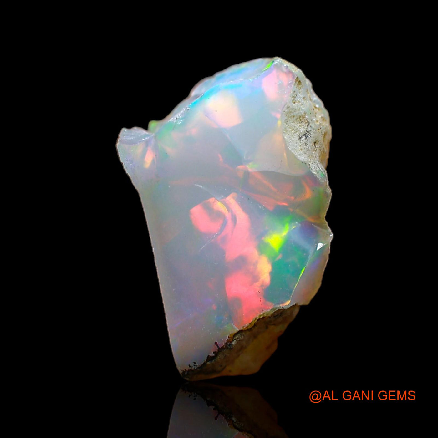 5.00 Cts Natural Ethiopian Fire Opal Loose Gemstone Fancy Rough 16x9x9 mm E-238
