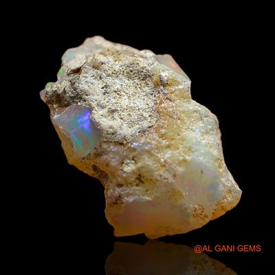 5.00 Cts Natural Ethiopian Fire Opal Loose Gemstone Fancy Rough 16x9x9 mm E-238