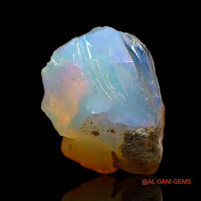 5.00 Cts Natural Ethiopian Fire Opal Loose Gemstone Fancy Rough 14x9x8 mm E-239