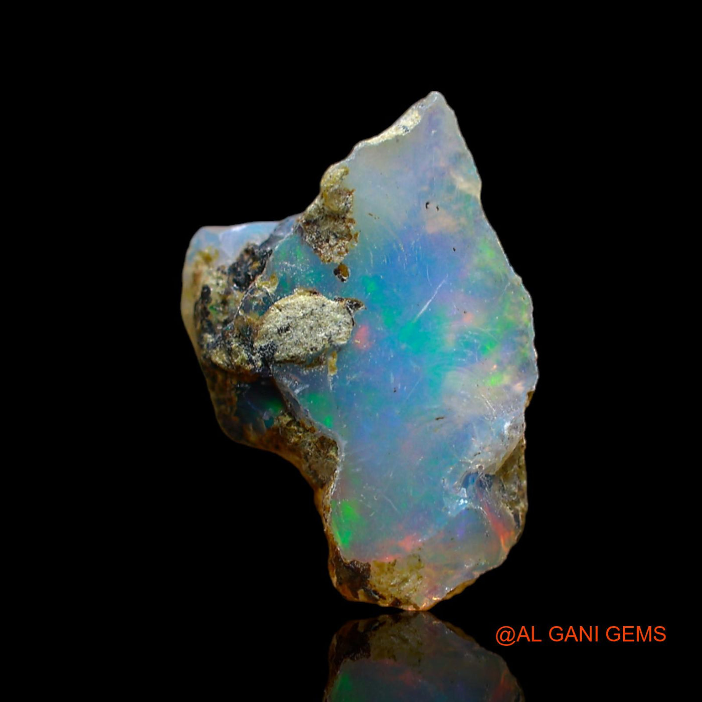 4.00 Cts Natural Ethiopian Fire Opal Loose Gemstone Fancy Rough 15x11x10 mm E-240