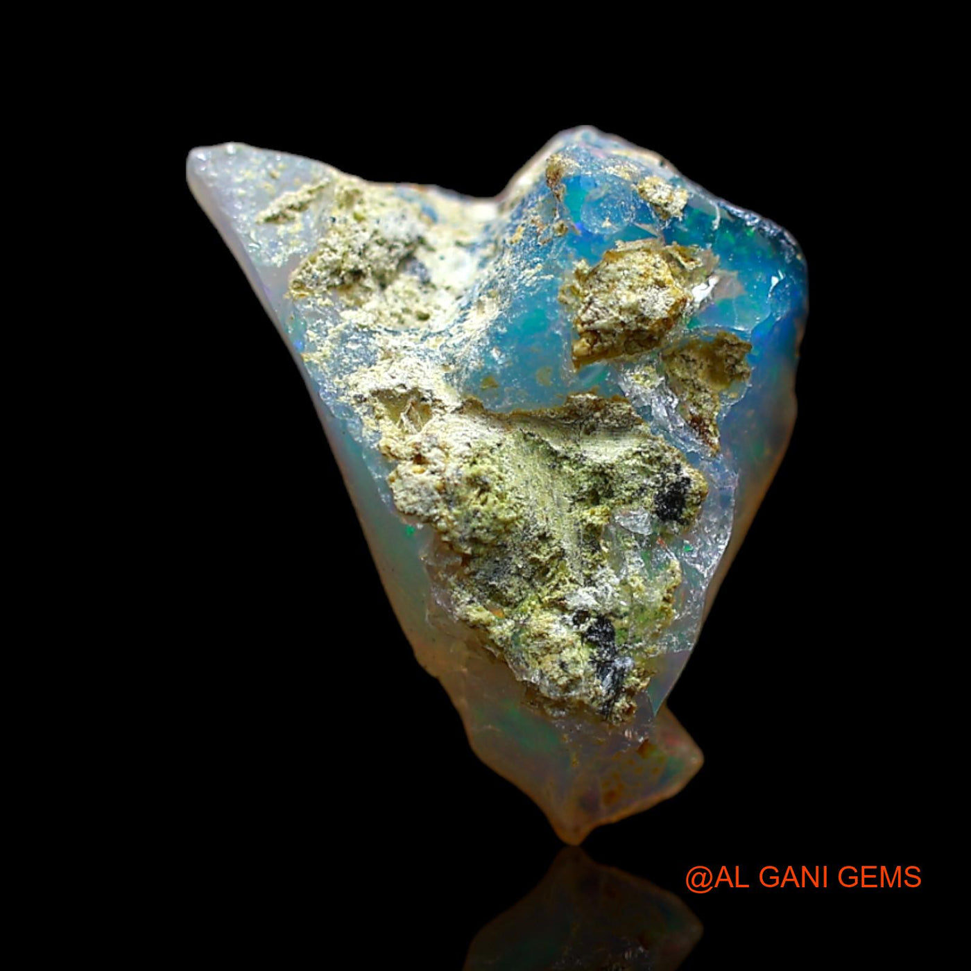4.00 Cts Natural Ethiopian Fire Opal Loose Gemstone Fancy Rough 15x11x10 mm E-240