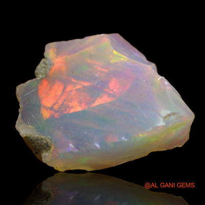 3.00 Cts Natural Ethiopian Fire Opal Loose Gemstone Fancy Rough 15x13x5 mm E-242