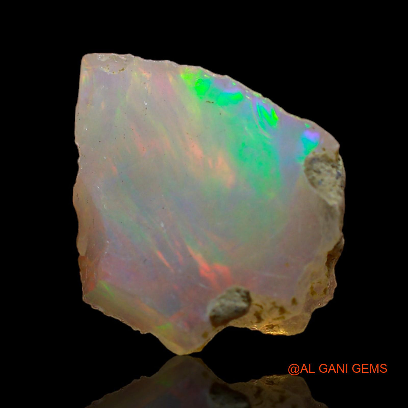 3.00 Cts Natural Ethiopian Fire Opal Loose Gemstone Fancy Rough 15x13x5 mm E-242