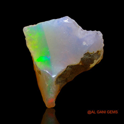 Natural Fire Opal Gemstone 5.00 Cts Loose Fancy Rough From Ethiopia 14x12x7 mm E-243