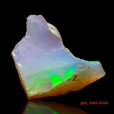 Natural Fire Opal Gemstone 5.00 Cts Loose Fancy Rough From Ethiopia 14x12x7 mm E-243