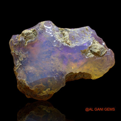 Natural Fire Opal Gemstone 4.00 Cts Loose Fancy Rough From Ethiopia 15x11x7 mm E-244