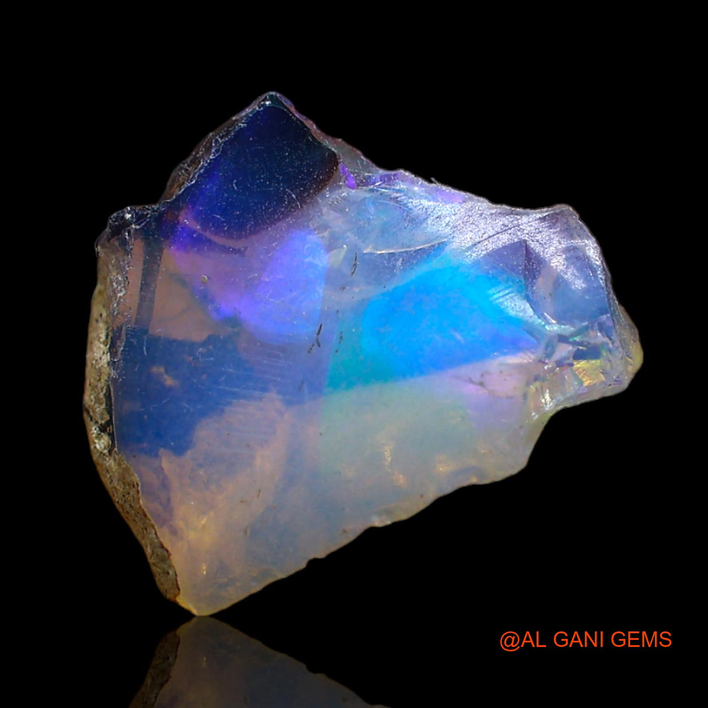 3.00 Cts Natural Ethiopian Fire Opal Fancy Rough Loose Gemstone For Jewelry 15x12x5 mm E-247