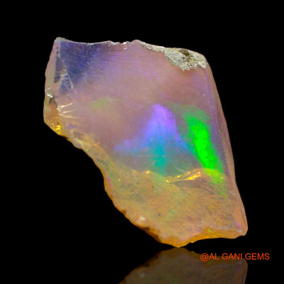 2.00 Cts Natural Ethiopian Fire Opal Loose Gemstone Fancy Rough 17x11x4 mm E-248