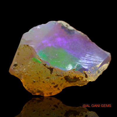2.00 Cts Natural Ethiopian Fire Opal Loose Gemstone Fancy Rough 17x11x4 mm E-248