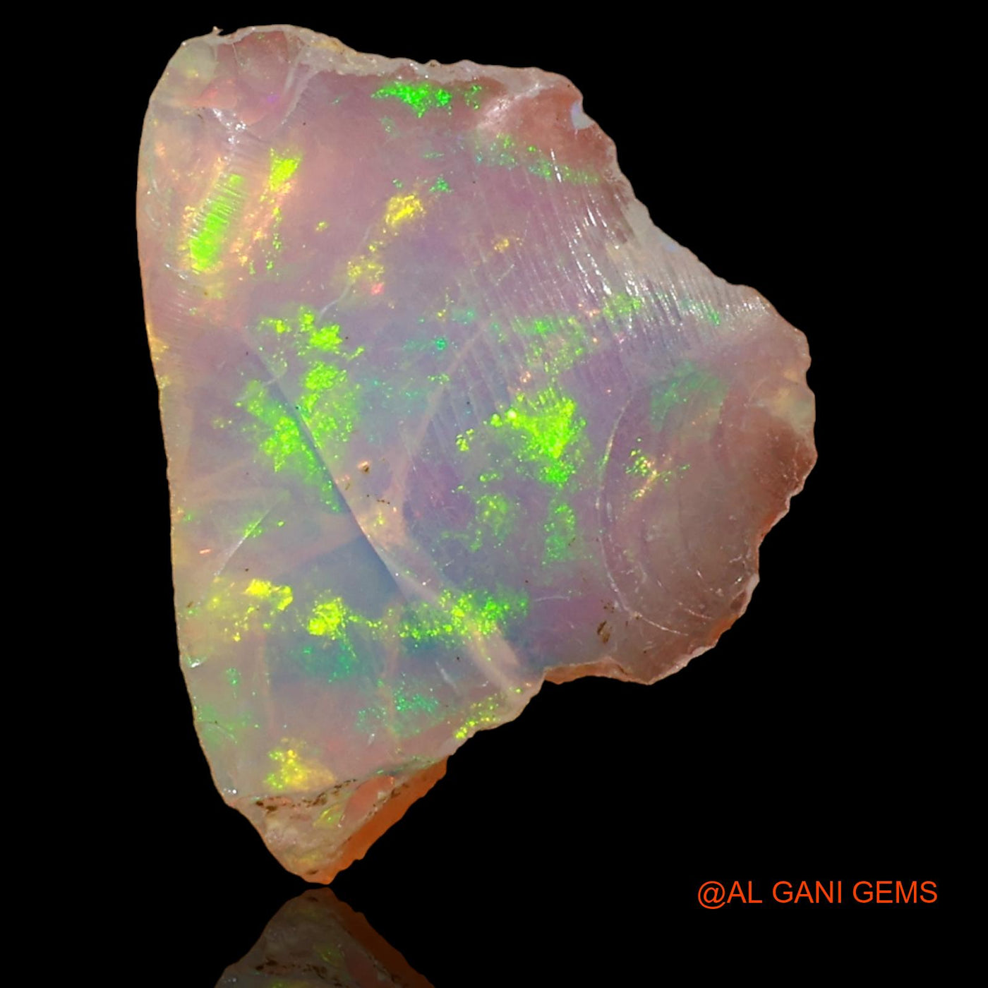 3.00 Cts Unheated Ethiopian Fire Opal Loose Gemstone Fancy Rough Natural 19x12x5 mm E-24