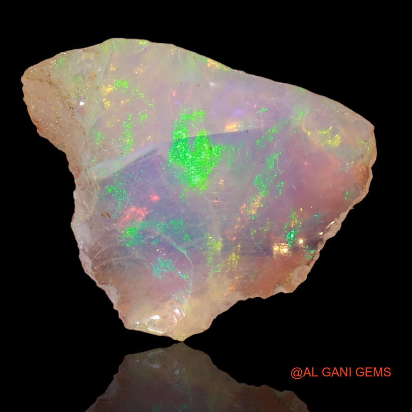 3.00 Cts Unheated Ethiopian Fire Opal Loose Gemstone Fancy Rough Natural 19x12x5 mm E-24