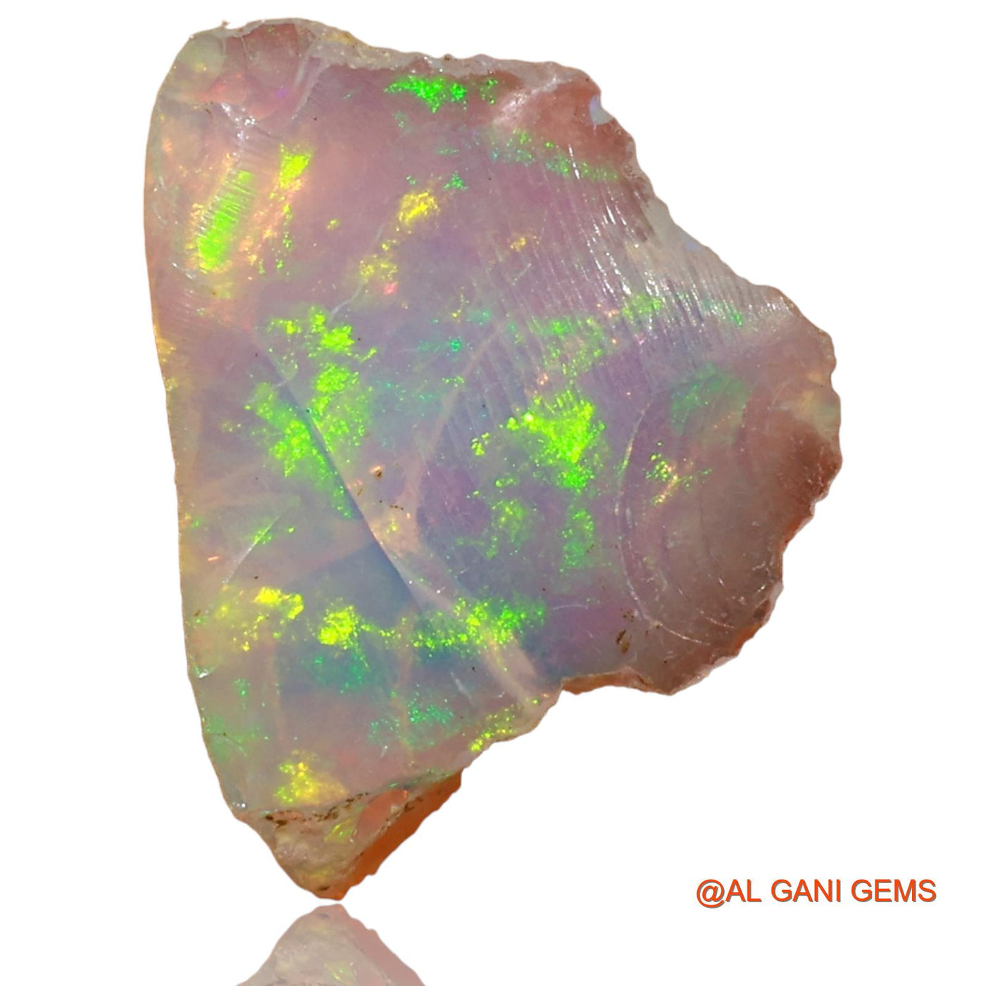 3.00 Cts Unheated Ethiopian Fire Opal Loose Gemstone Fancy Rough Natural 19x12x5 mm E-24
