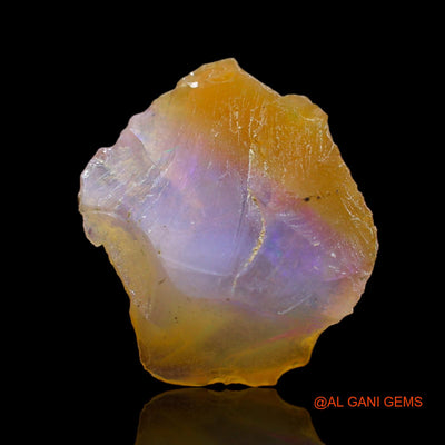 4.00 Cts Natural Ethiopian Fire Opal Loose Gemstone Fancy Rough 14x15x4 mm E-250