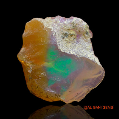 4.00 Cts Natural Ethiopian Fire Opal Loose Gemstone Fancy Rough 14x15x4 mm E-250