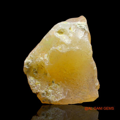 Natural Untreated Fire Opal Loose Gemstone Fancy Rough From Ethiopia 4.00 Cts 16x12x8 mm E-251