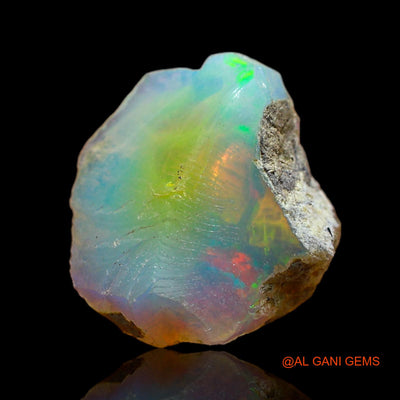 4.00 Cts Natural Ethiopian Fire Opal Fancy Rough Loose Gemstone For Jewelry 14x12x5 mm E-253