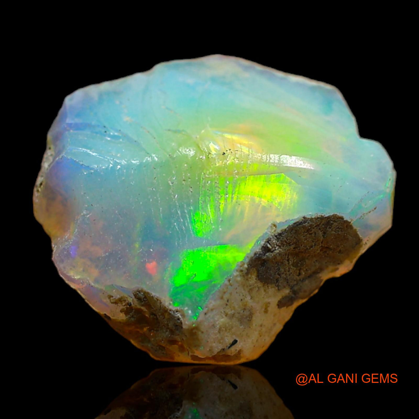 4.00 Cts Natural Ethiopian Fire Opal Fancy Rough Loose Gemstone For Jewelry 14x12x5 mm E-253