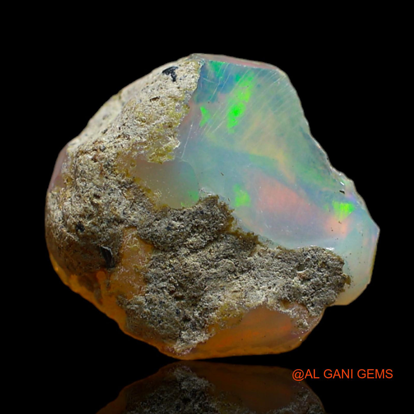 4.00 Cts Natural Ethiopian Fire Opal Fancy Rough Loose Gemstone For Jewelry 14x12x5 mm E-253