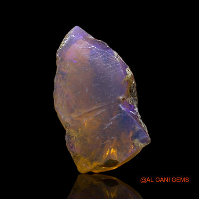 Natural Fire Opal Gemstone 5.00 Cts Loose Fancy Rough From Ethiopia 16x9x8 mm E-254