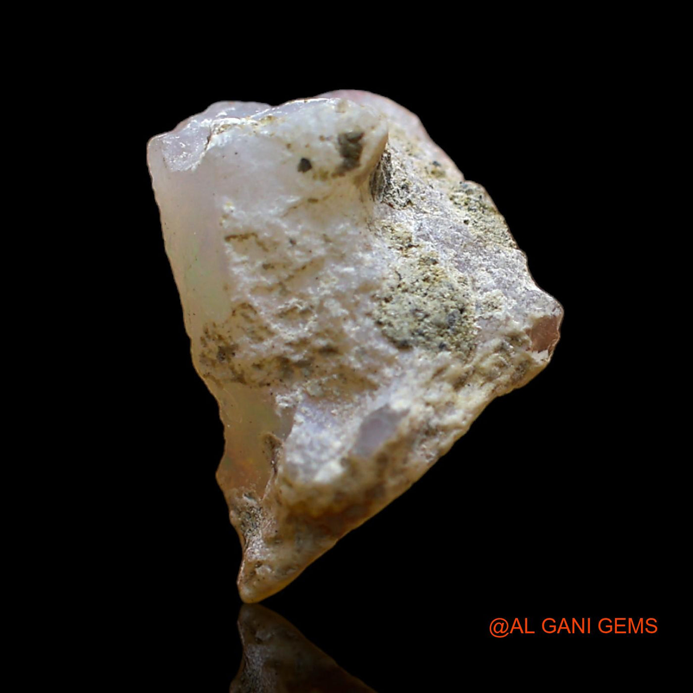 Natural Untreated Fire Opal Loose Gemstone Fancy Rough From Ethiopia 3.00 Cts 15x9x8 mm E-255