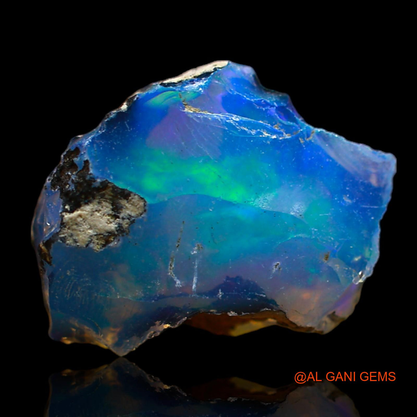 5.00 Cts Natural Ethiopian Fire Opal Loose Gemstone Fancy Rough 14x11x8 mm E-256