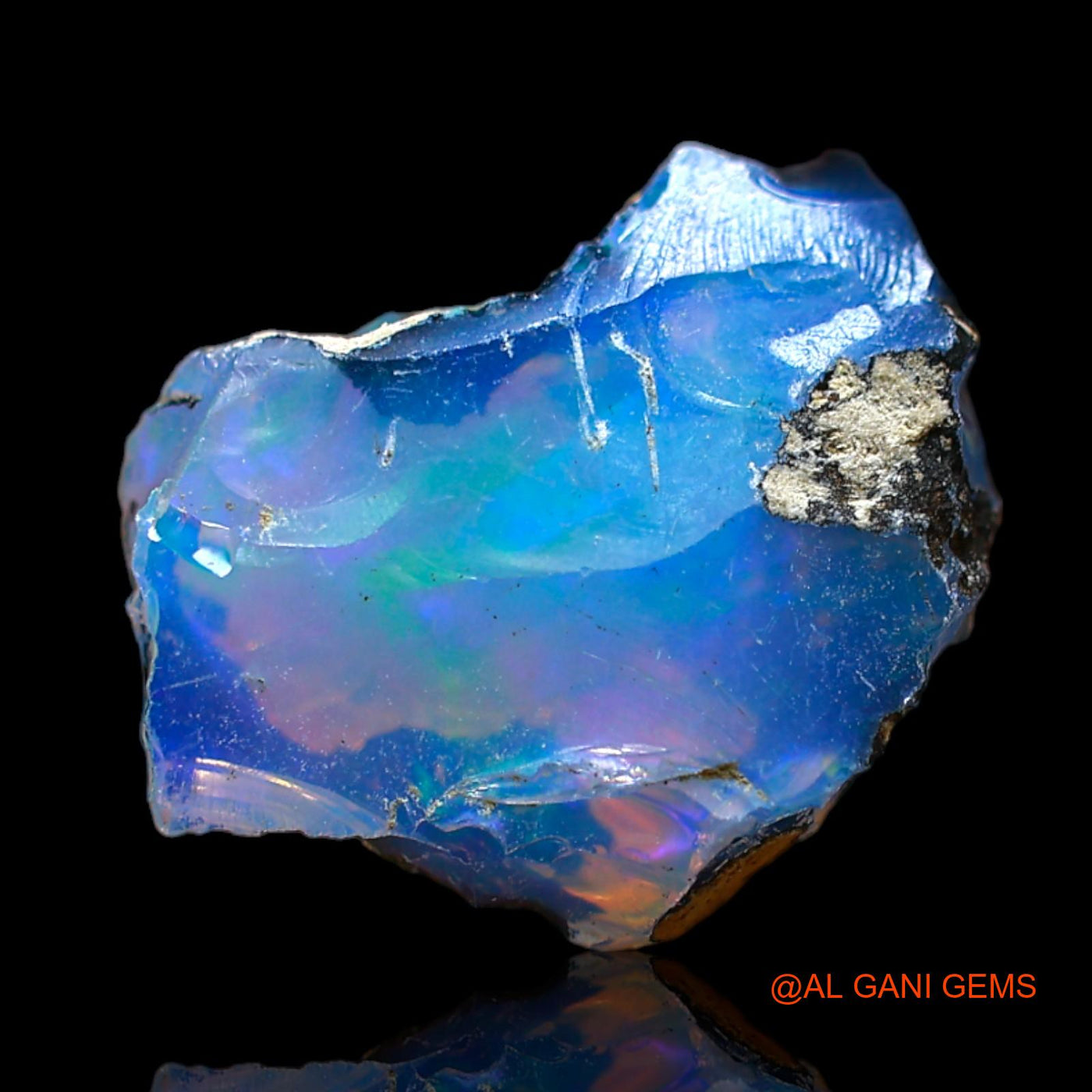 5.00 Cts Natural Ethiopian Fire Opal Loose Gemstone Fancy Rough 14x11x8 mm E-256