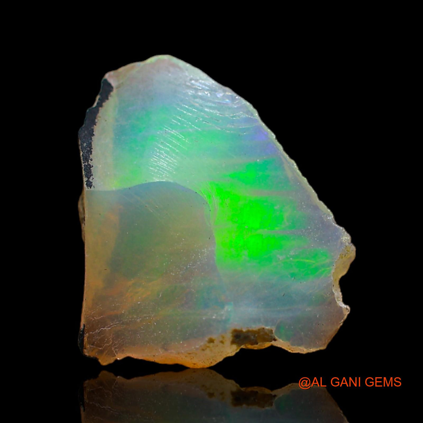 3.00 Cts Natural Ethiopian Fire Opal Loose Gemstone Fancy Rough 13x12x4 mm E-257