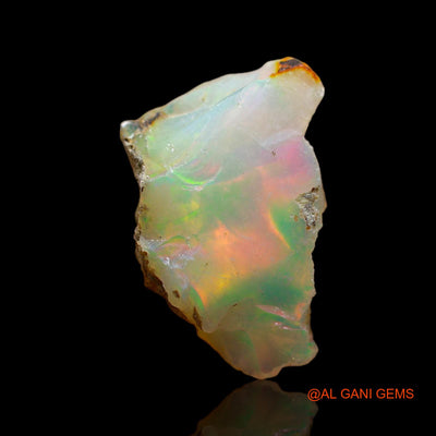 Natural Untreated Fire Opal Loose Gemstone Fancy Rough From Ethiopia 2.00 Cts 15x10x5 mm E-258