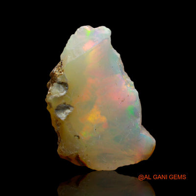 Natural Untreated Fire Opal Loose Gemstone Fancy Rough From Ethiopia 2.00 Cts 15x10x5 mm E-258