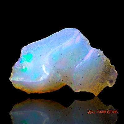 Natural Fire Opal Gemstone 3.00 Cts Loose Fancy Rough From Ethiopia 16x10x7 mm E-259