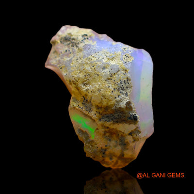 Natural Fire Opal Gemstone 3.00 Cts Loose Fancy Rough From Ethiopia 16x10x7 mm E-259