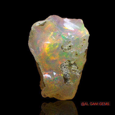 Natural Untreated Fire Opal Loose Gemstone Fancy Rough From Ethiopia 3.00 Cts 14x10x5 mm E-260