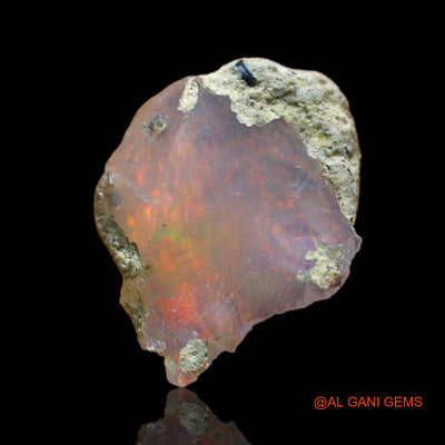 3.00 Cts Natural Ethiopian Fire Opal Loose Gemstone Fancy Rough 13x13x7 mm E-261