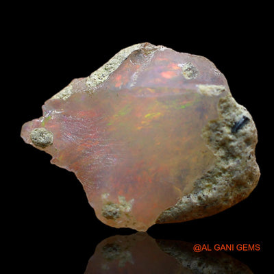 3.00 Cts Natural Ethiopian Fire Opal Loose Gemstone Fancy Rough 13x13x7 mm E-261