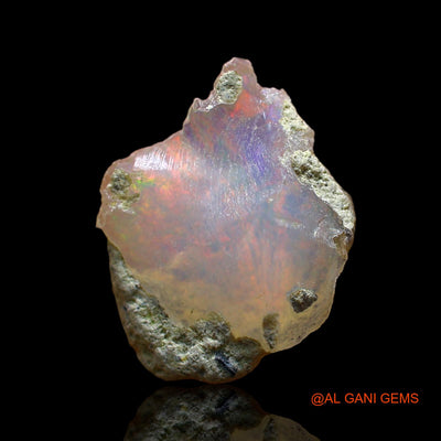 3.00 Cts Natural Ethiopian Fire Opal Loose Gemstone Fancy Rough 13x13x7 mm E-261