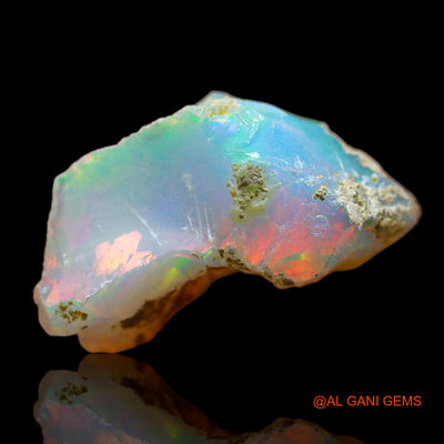 Natural Untreated Fire Opal Loose Gemstone Fancy Rough From Ethiopia 3.00 Cts 16x10x8 mm E-262