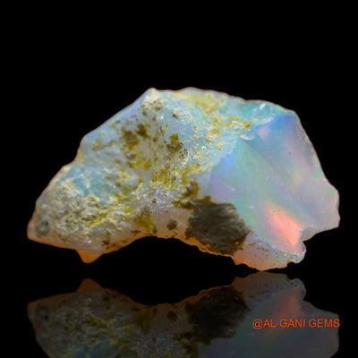 Natural Untreated Fire Opal Loose Gemstone Fancy Rough From Ethiopia 3.00 Cts 16x10x8 mm E-262