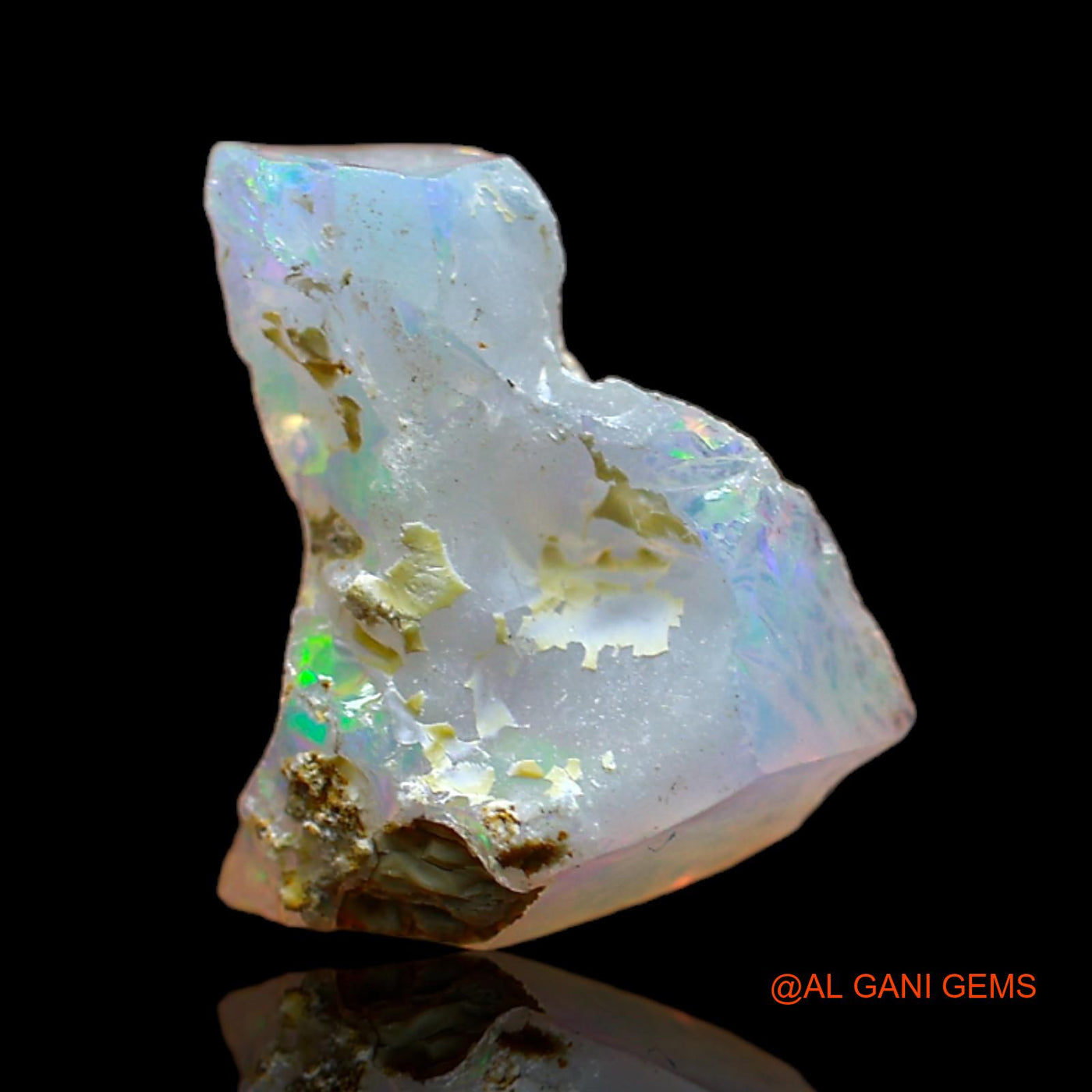 Natural Fire Opal Gemstone 3.00 Cts Loose Fancy Rough From Ethiopia 12x10x8 mm E-263