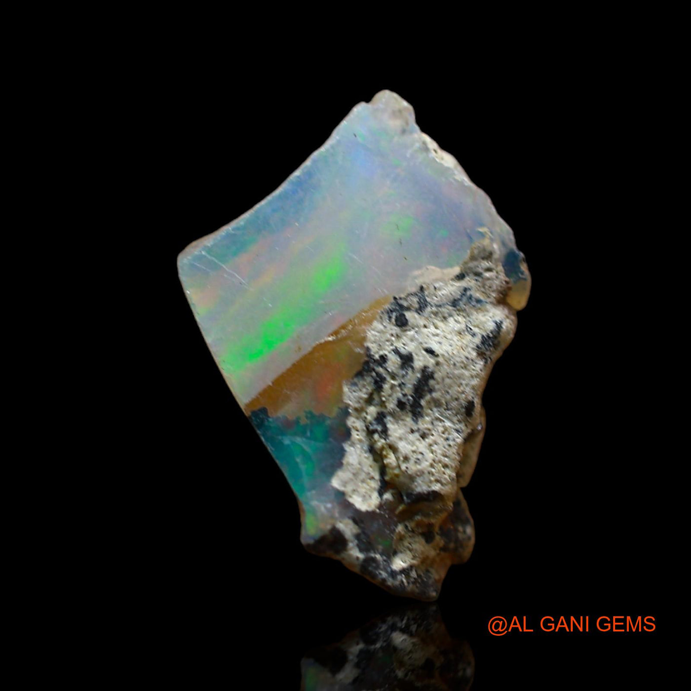 4.00 Cts Natural Ethiopian Fire Opal Loose Gemstone Fancy Rough 15x11x8 mm E-264