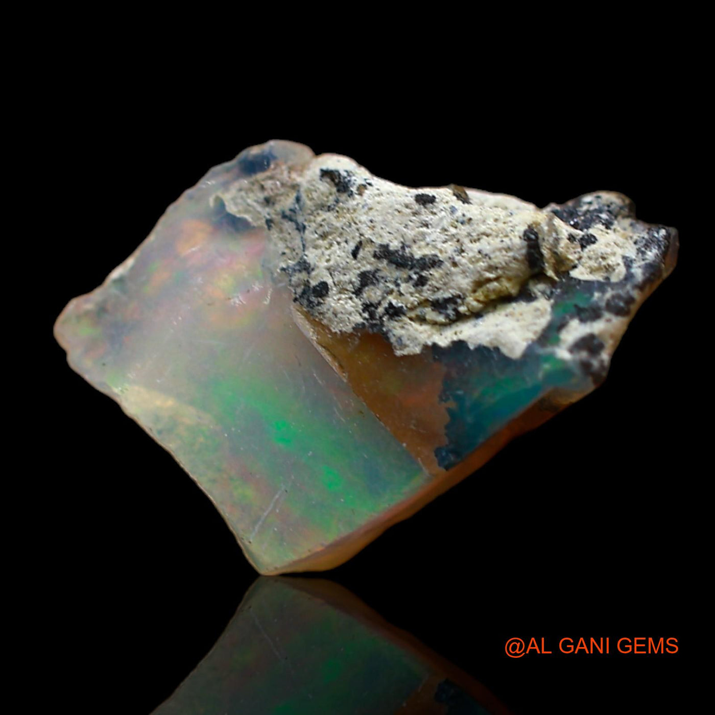 4.00 Cts Natural Ethiopian Fire Opal Loose Gemstone Fancy Rough 15x11x8 mm E-264