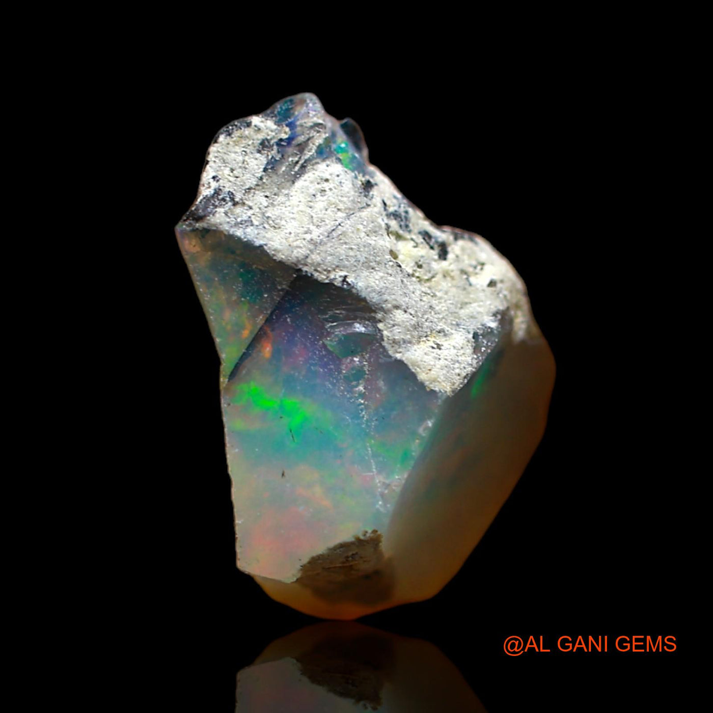 4.00 Cts Natural Ethiopian Fire Opal Loose Gemstone Fancy Rough 15x11x8 mm E-264