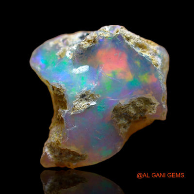 5.00 Cts Unheated Ethiopian Fire Opal Loose Gemstone Fancy Rough Natural 13x11x10 mm E-267
