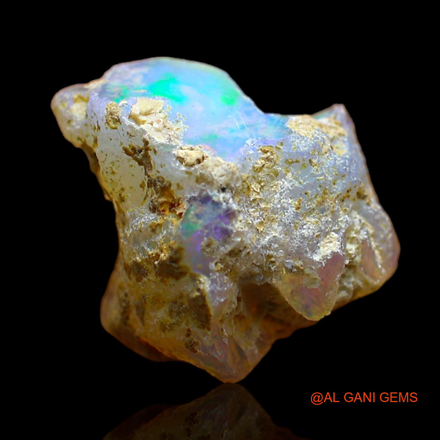 5.00 Cts Unheated Ethiopian Fire Opal Loose Gemstone Fancy Rough Natural 13x11x10 mm E-267
