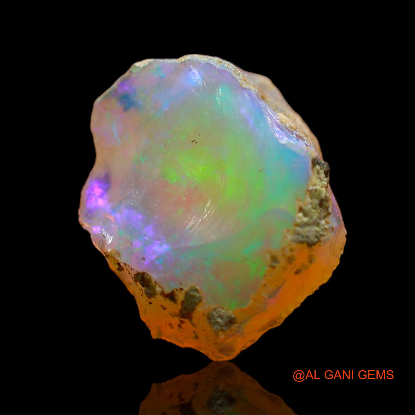 4.00 Cts Natural Ethiopian Fire Opal Fancy Rough Loose Gemstone For Jewelry 13x10x6 mm E-268